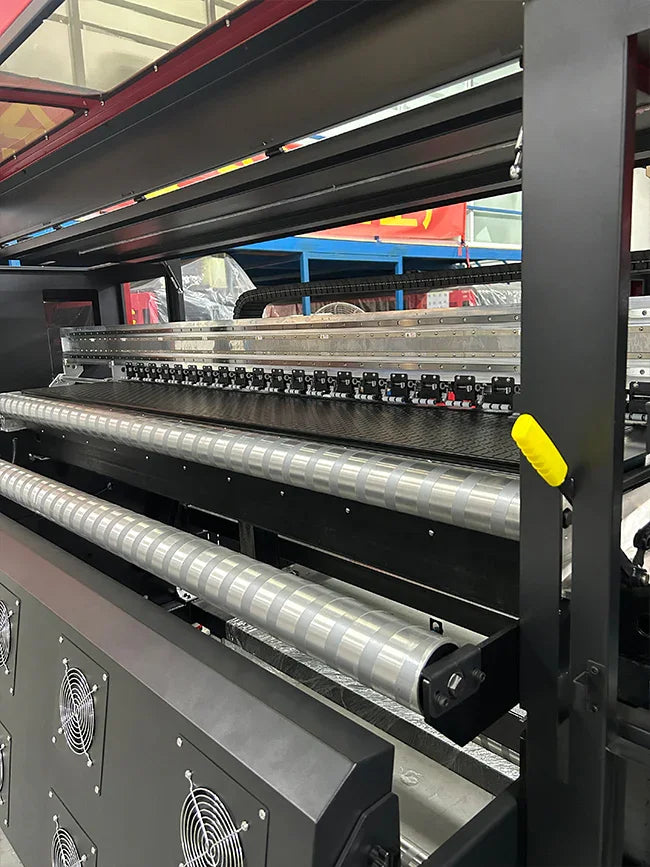 Impresora de sublimación industrial de 1,9m para tejidos de fibra con 24 cabezales Epson I3200A1 - SIGN COLOMBIA Plotter de corte