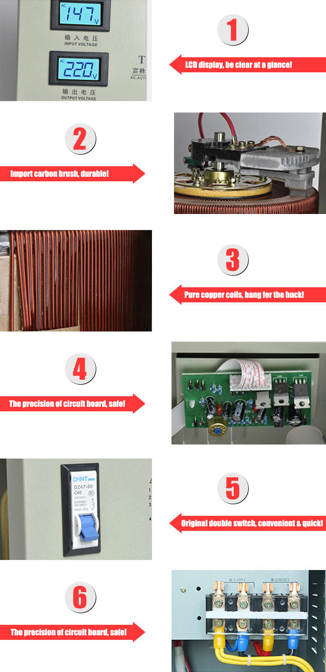 Transformador / Regulador de voltaje totalmente automático de 10/15kW, 220V - SIGN COLOMBIA Plotter de corte