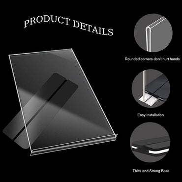 Soporte de acrílico con base negra - SIGN COLOMBIA Plotter de corte