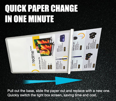 Caja de luz, Letrero de mesa LED recargable de 2 lados A4 - SIGN COLOMBIA Plotter de corte