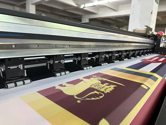 Impresora digital de banderas de gran formato de 2,3 m para impresión directa sobre tela con 4 cabezales de impresión Epson 3200 - SIGN COLOMBIA Plotter de corte