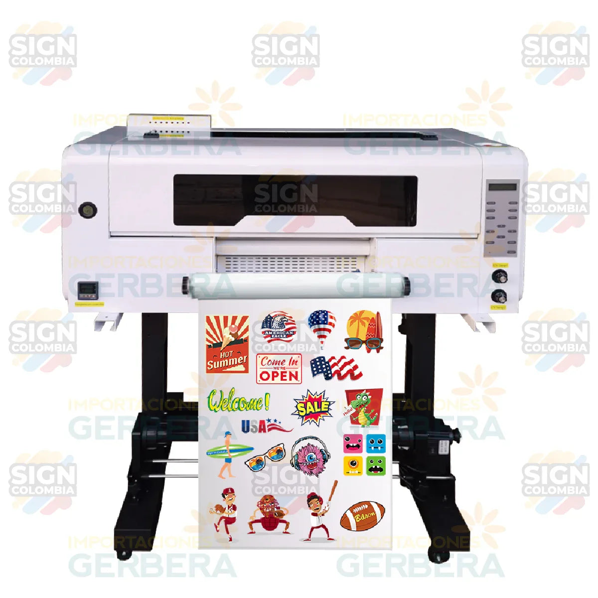 Impresora UV DTF 30cm 300B con 3 cabezales XP600 - SIGN COLOMBIA Plotter de corte