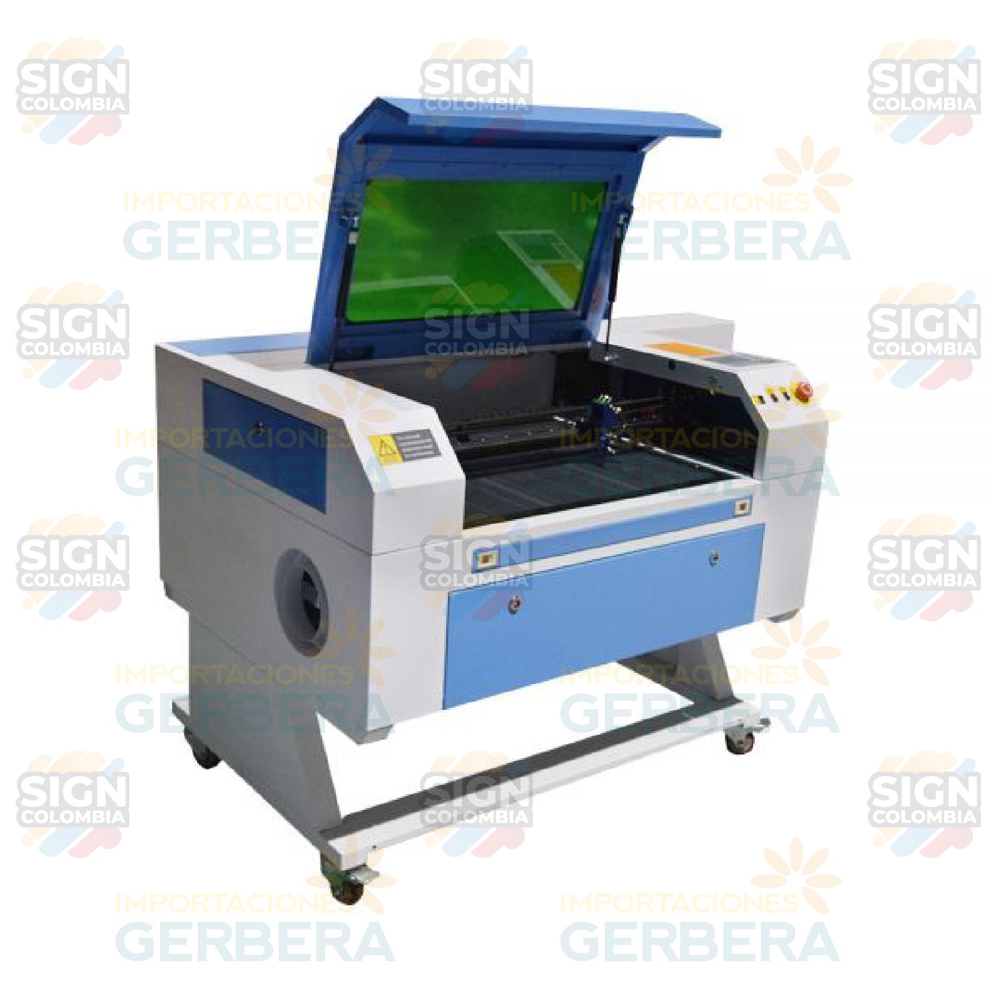 Máquina cortadora y grabadora láser CO2 100w 70x50 - SIGN COLOMBIA Plotter de corte