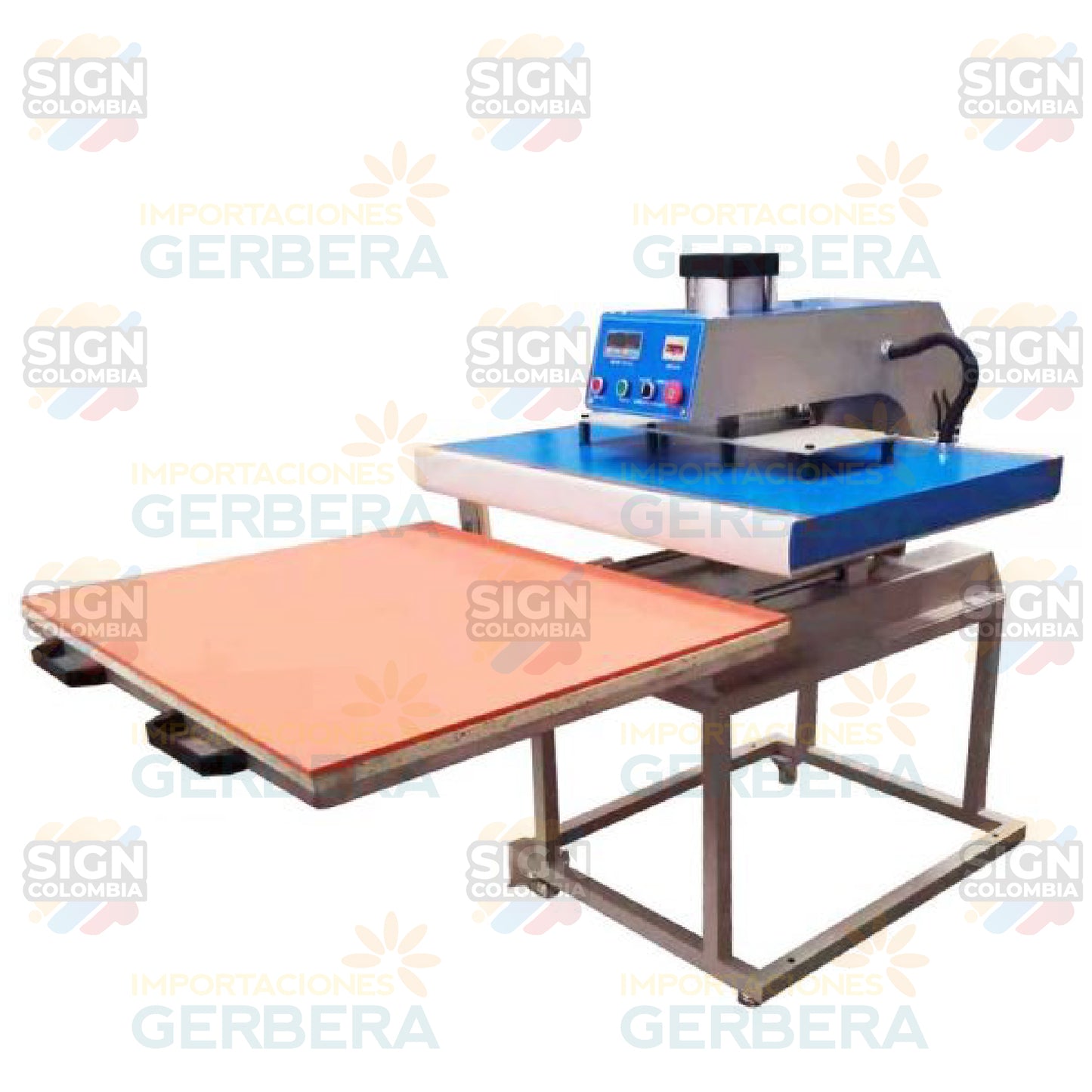 Plancha termofijadora estación única