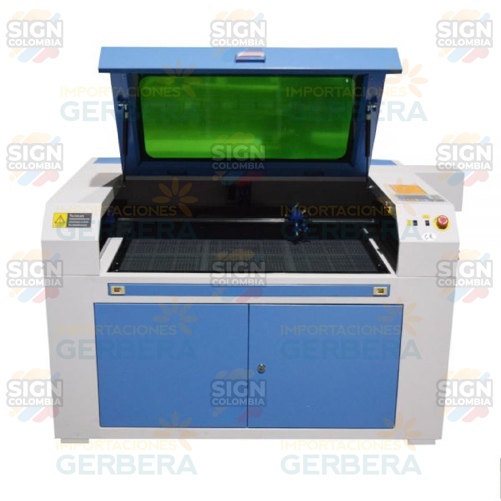 Máquina cortadora y grabadora láser CO2 100w 90x60 - SIGN COLOMBIA Plotter de corte