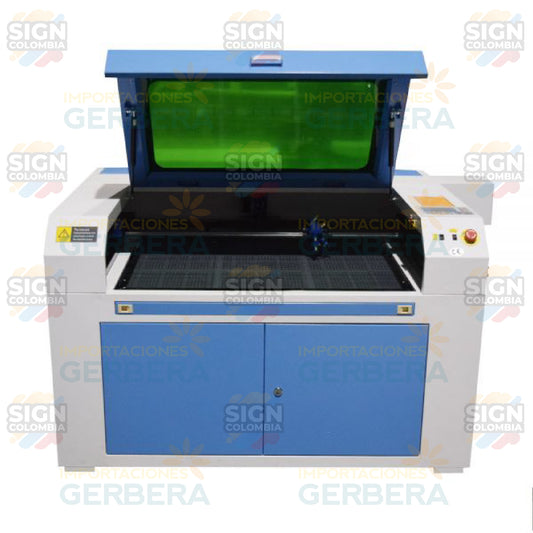 Máquina cortadora y grabadora láser CO2 100w 90x60 - SIGN COLOMBIA Plotter de corte