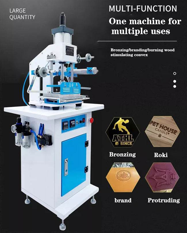 Maquina Termofijadora semiautomática neumática de 150 x 230mm