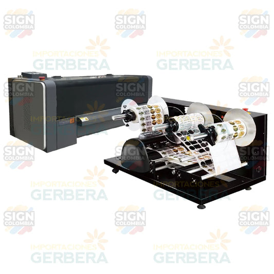 Impresora de etiquetas y cortadora automática de etiquetas rollo a rollo - SIGN COLOMBIA Plotter de corte