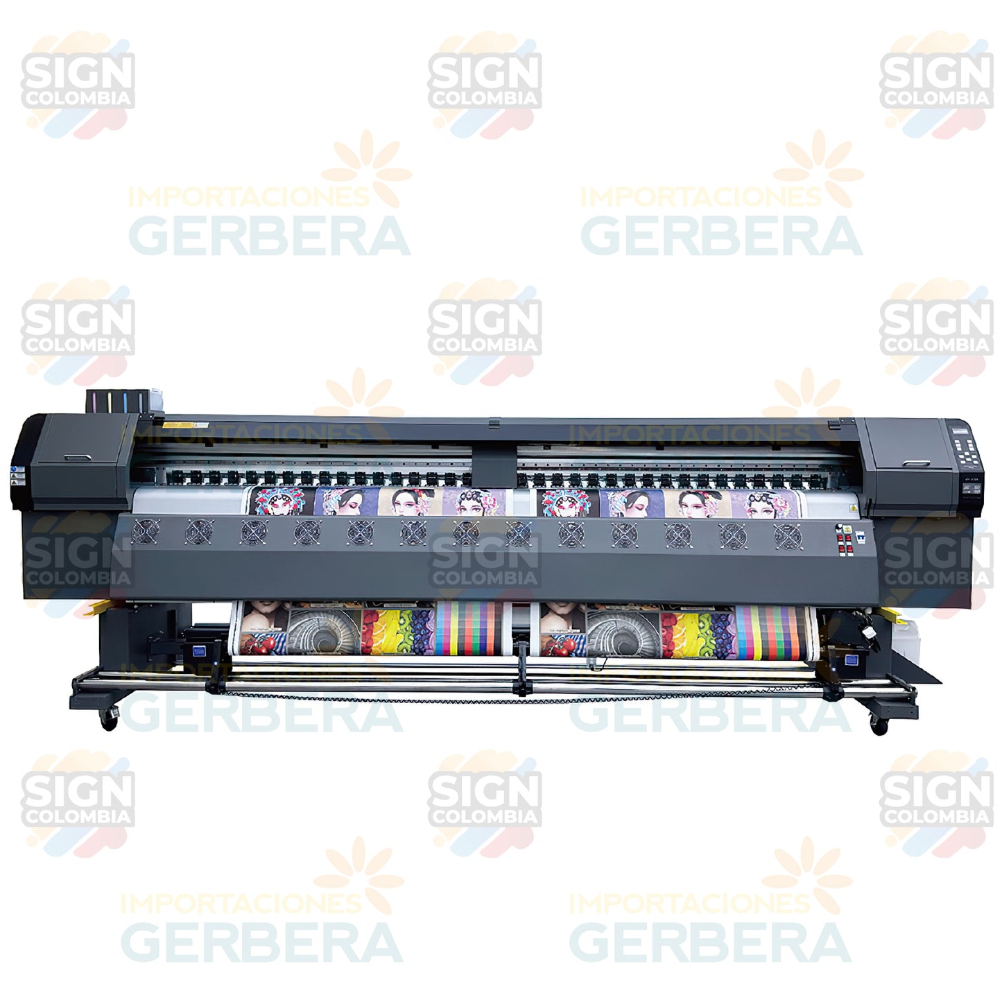 Impresora de inyección de tinta rollo a rollo de 3,2 m con 2 cabezales Epson