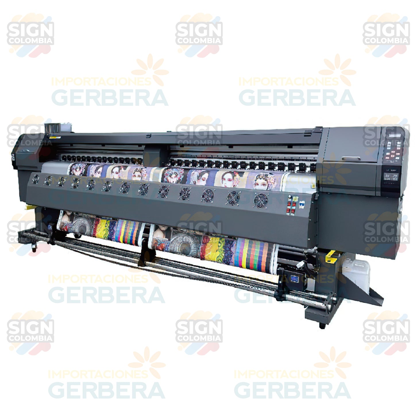 Impresora de inyección de tinta rollo a rollo de 3,2 m con 2 cabezales Epson