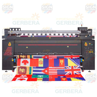 Impresora digital de banderas de gran formato de 2,3 m para impresión directa sobre tela con 4 cabezales de impresión Epson 3200 - SIGN COLOMBIA Plotter de corte