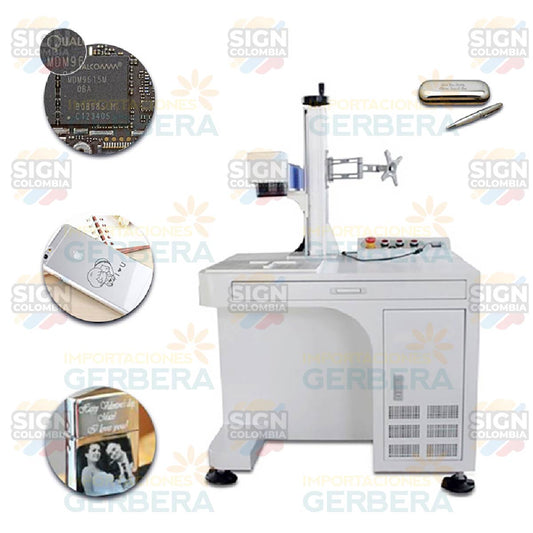Maquina de Escritorio Marcadora de Fibra Laser para Metal 50W - SIGN COLOMBIA Plotter de corte
