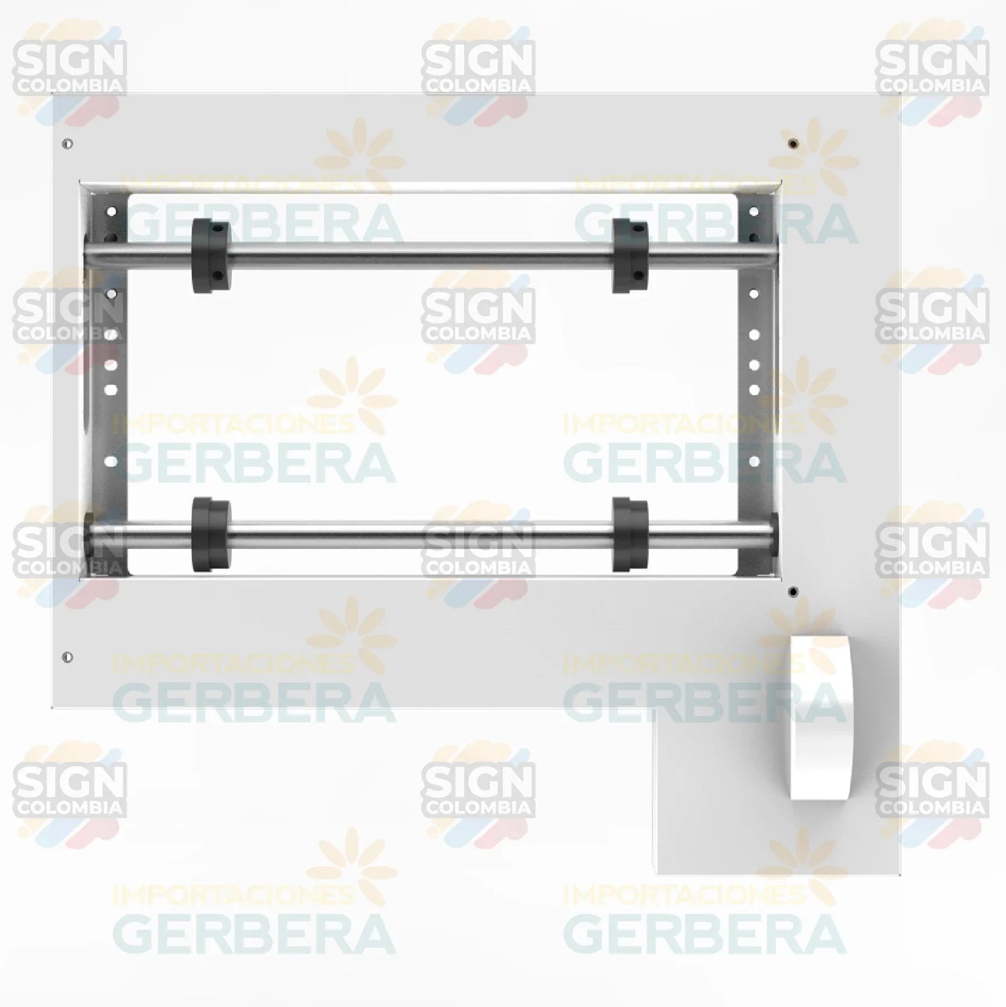 Opción cilíndrica rotativa para impresora plana LED UV A3 - SIGN COLOMBIA Plotter de corte