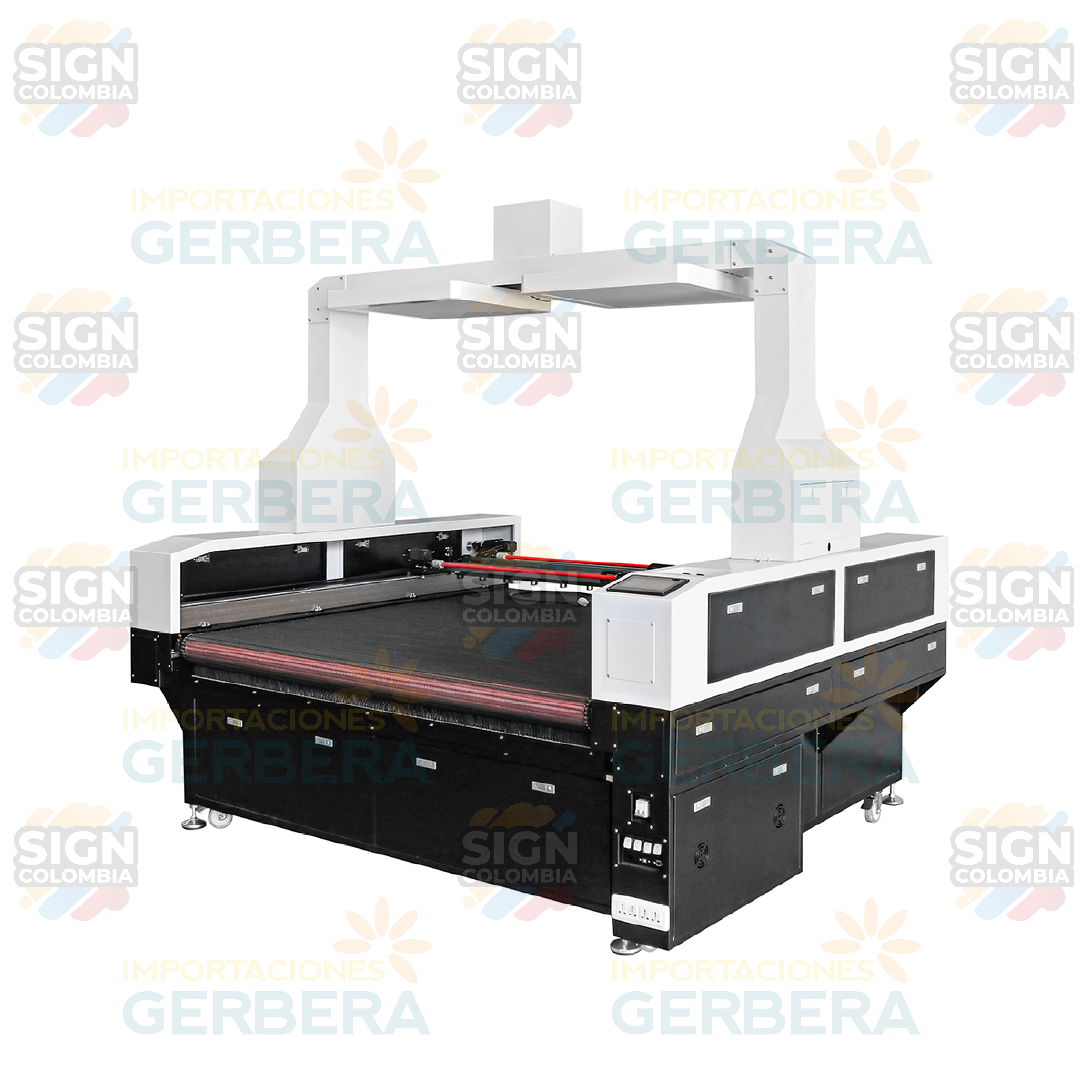 Máquina cortadora láser de tela con cámara CCD de 2 cabezales FM1816/1918/1822/1827 - SIGN COLOMBIA Plotter de corte