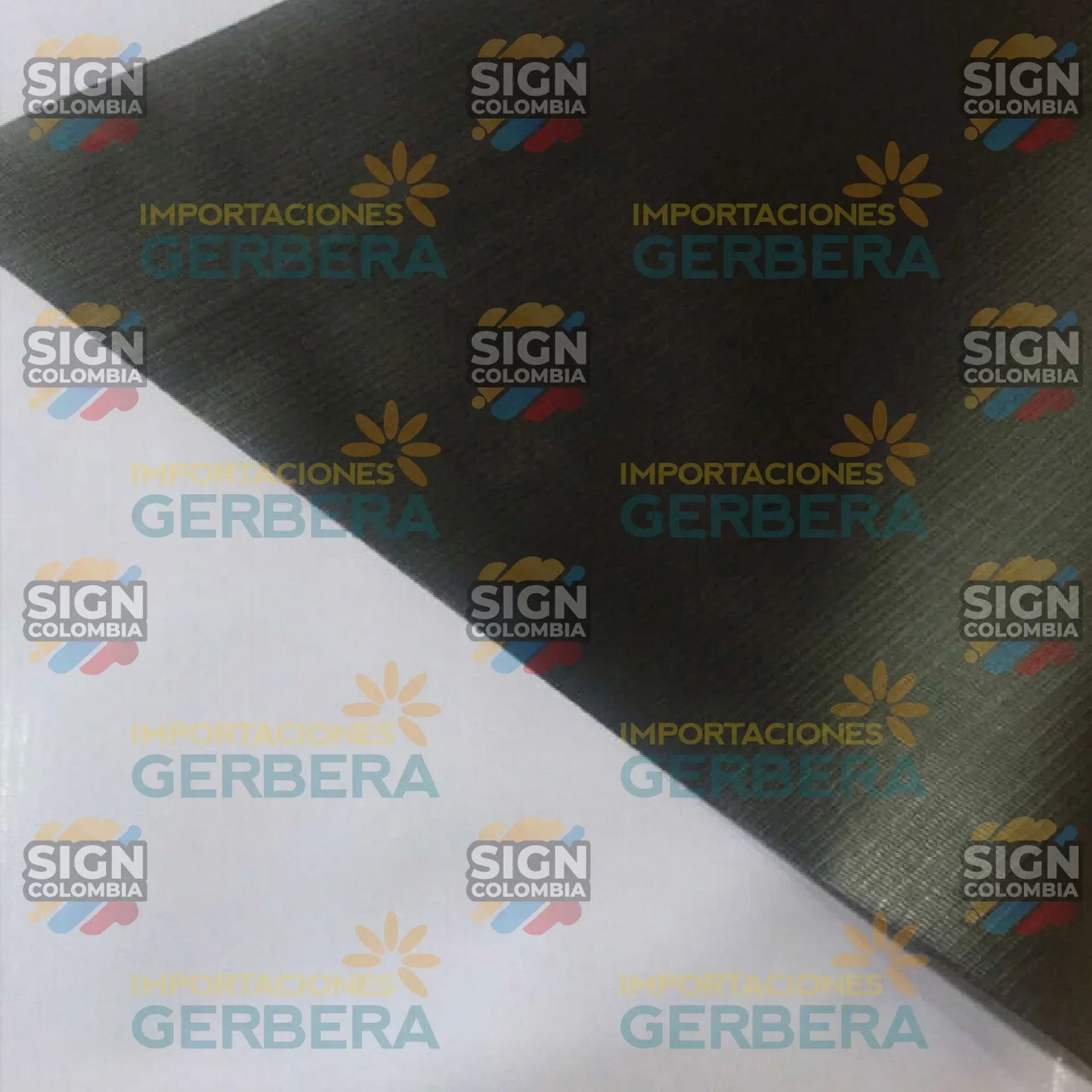 Lona Banner Mate Reverso Negro 13oz 380g - SIGN COLOMBIA Plotter de corte