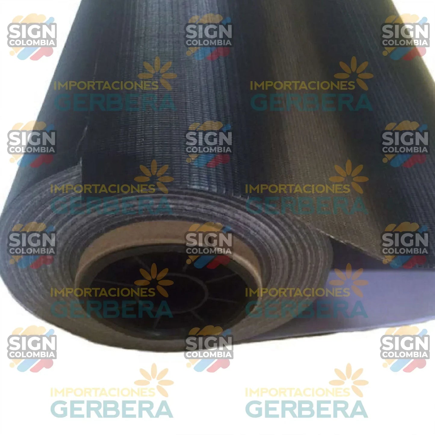 Lona Banner Mate Reverso Negro 13oz 380g - SIGN COLOMBIA Plotter de corte