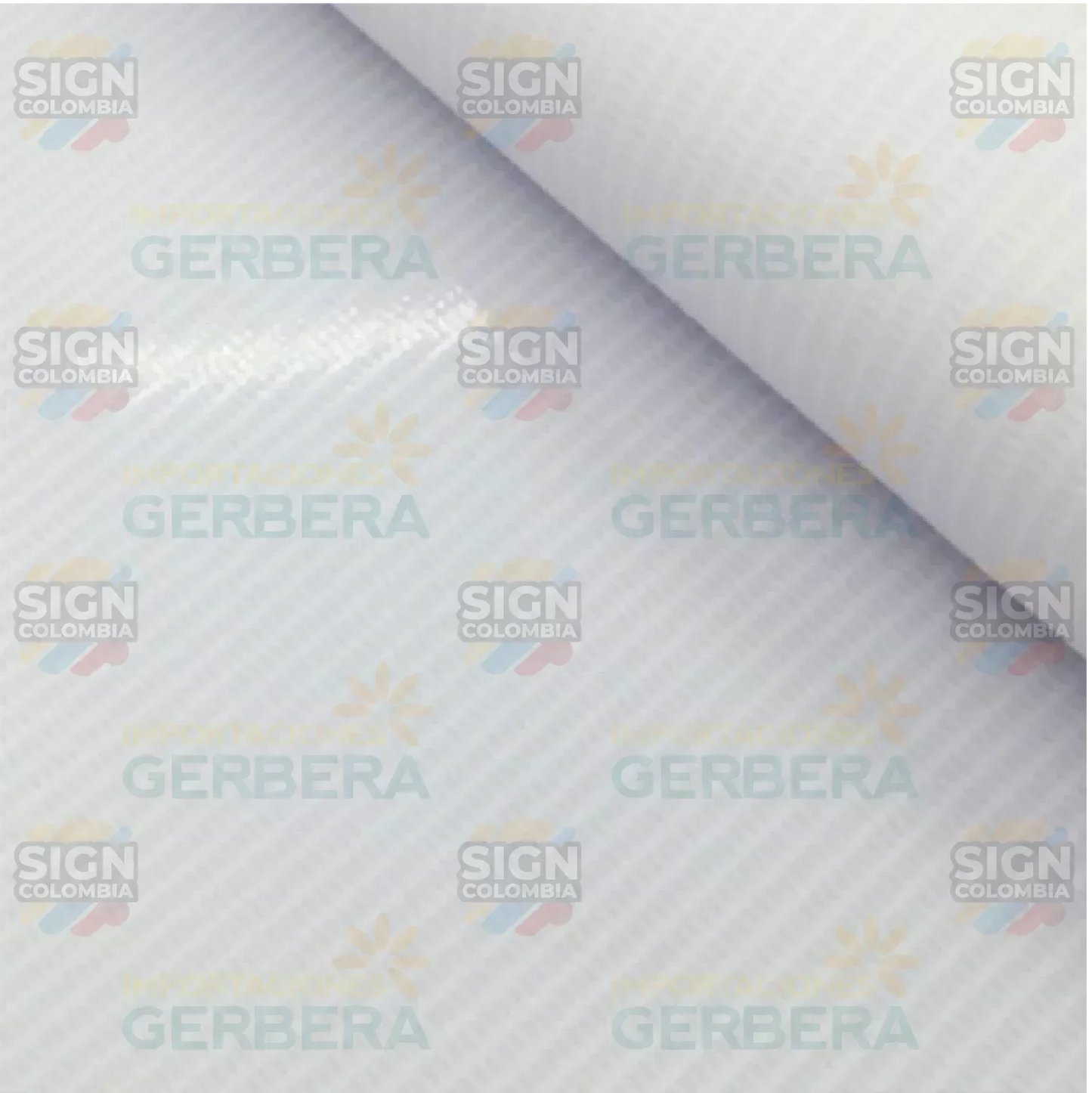 Lona Banner Blanco Brillante 15oz 440g - SIGN COLOMBIA Plotter de corte