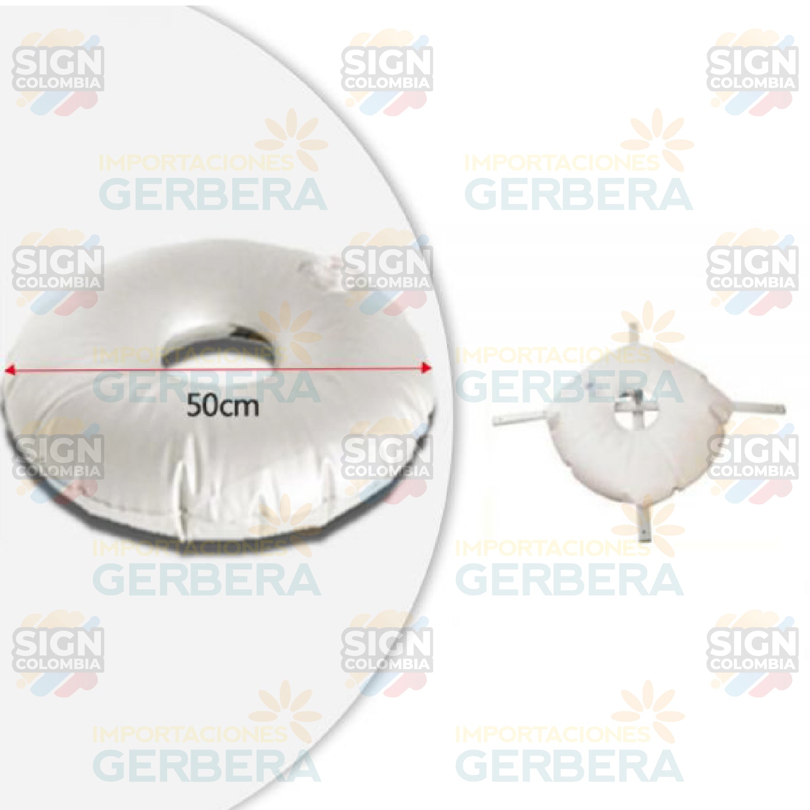 Banner de Bandera Con Base de Cruz 3.4m - SIGN COLOMBIA Plotter de corte