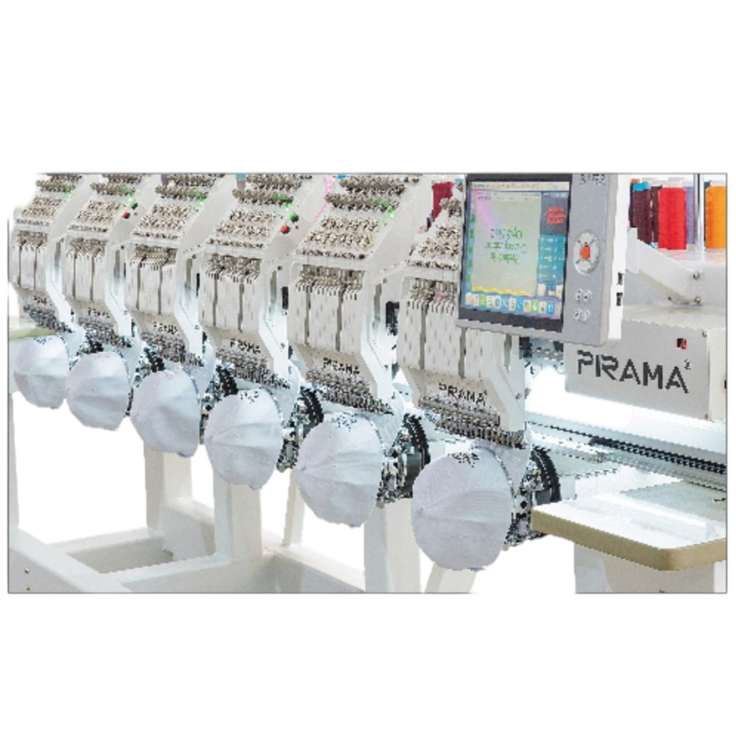 Máquina de bordar multifunción de alta velocidad 6 cabezales