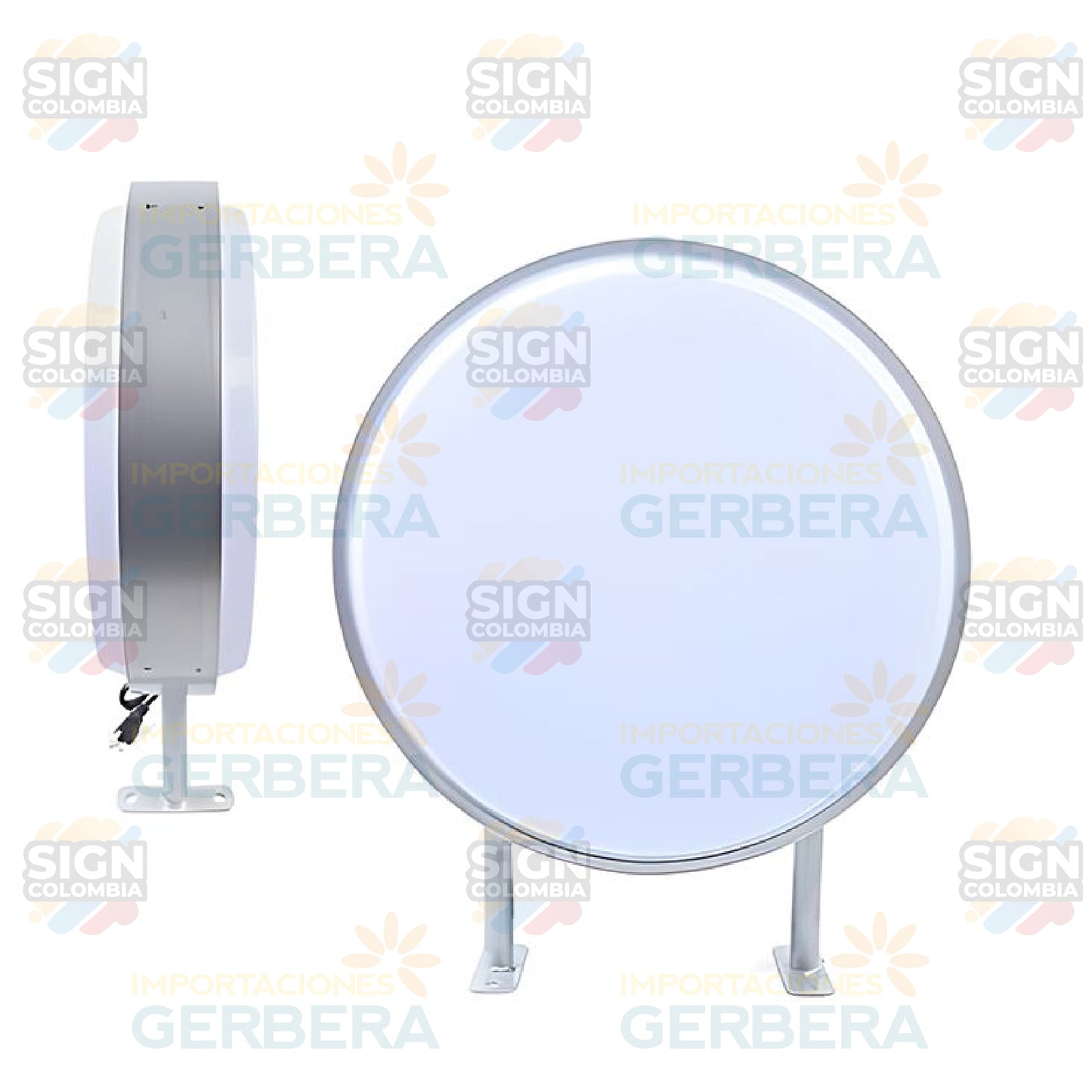 CAJA DE LUZ REDONDA ACRILICA R30/40/50/60/80/100