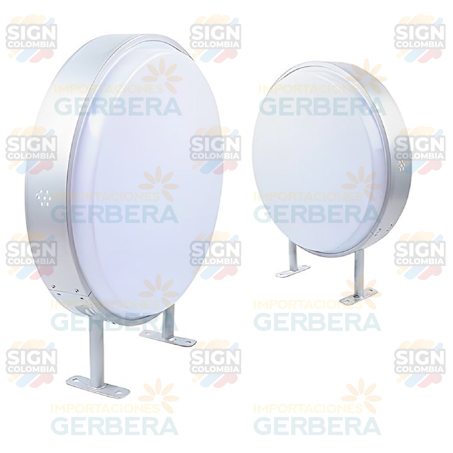CAJA DE LUZ REDONDA ACRILICA R30/40/50/60/80/100