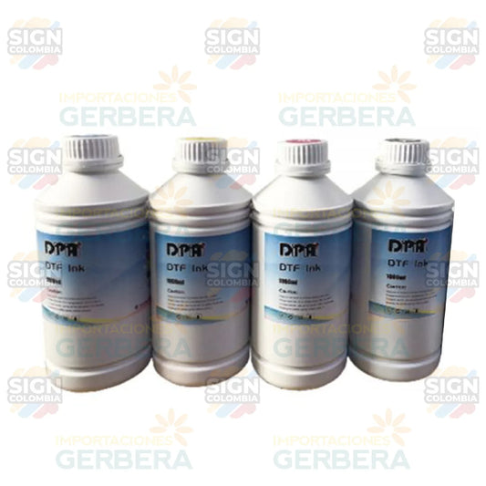 Tinta fluorescente para textiles DTF de 1L - SIGN COLOMBIA Plotter de corte