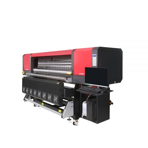Impresora de sublimación de 1,9 m para tejidos de fibra, 12 cabezales Epson I3200A1 - SIGN COLOMBIA Plotter de corte