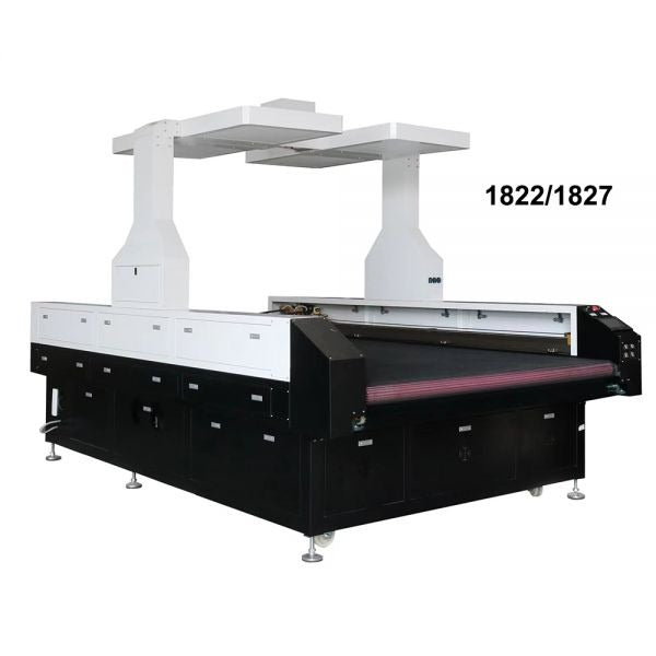 Máquina cortadora láser de tela con cámara CCD de 2 cabezales FM1816/1918/1822/1827 - SIGN COLOMBIA Plotter de corte