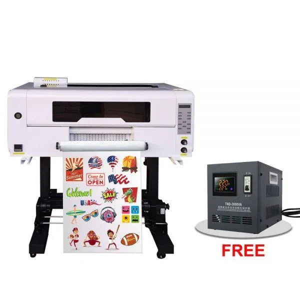 Impresora UV DTF 30cm 300B con 3 cabezales XP600 - SIGN COLOMBIA Plotter de corte