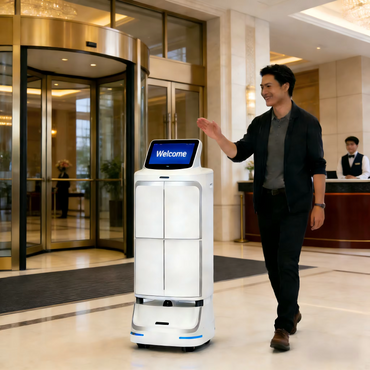 Robot de Entrega Renhuan Scud: Entrega de Comida, Amenidades para Habitaciones y Paquetes para Hoteles