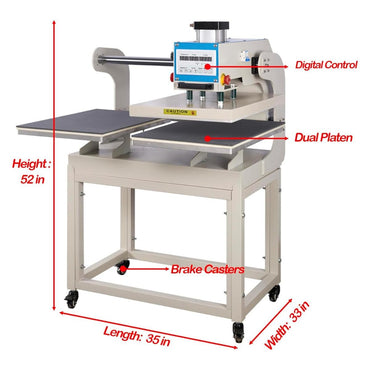Termofijadora Doble Bandeja Neumática 110v 60x40cm