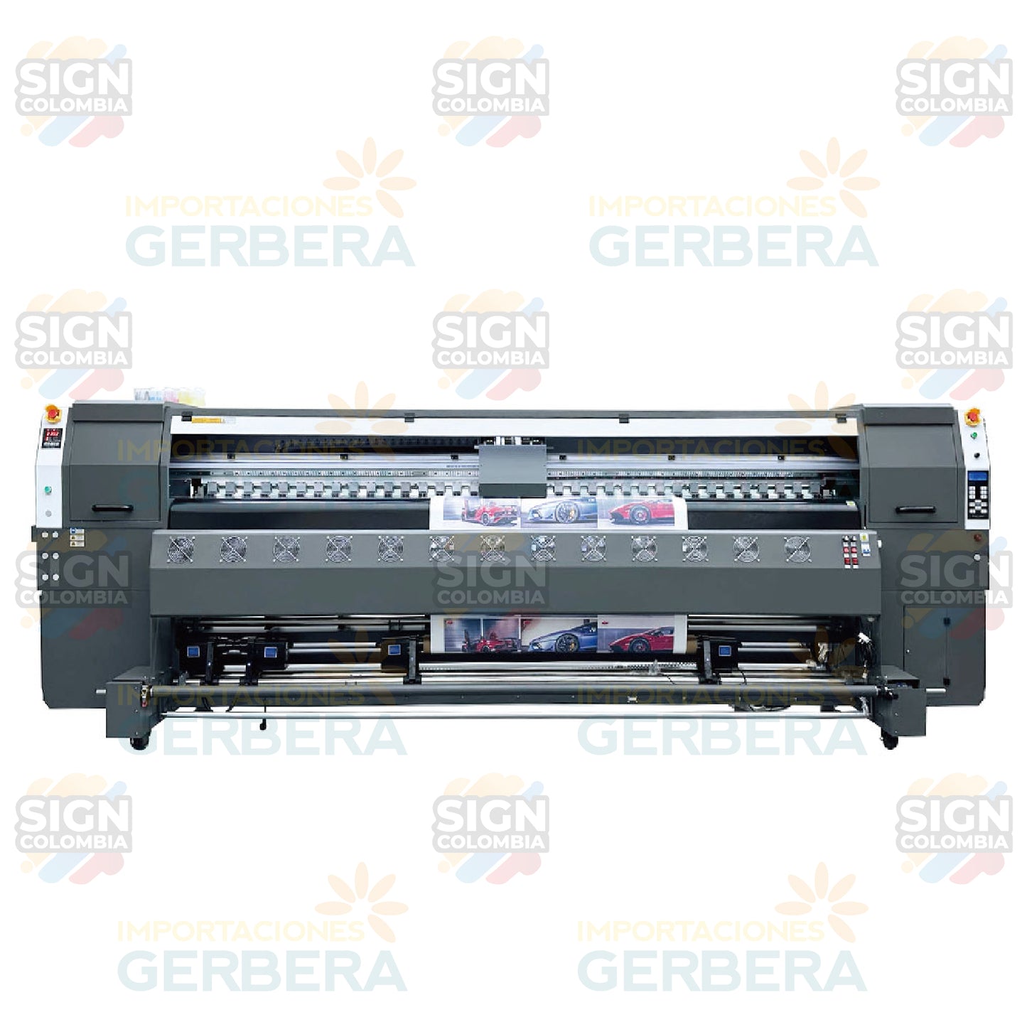 Impresora inyección UV rollo a rollo de 3,2 m con 4 cabezales Epson