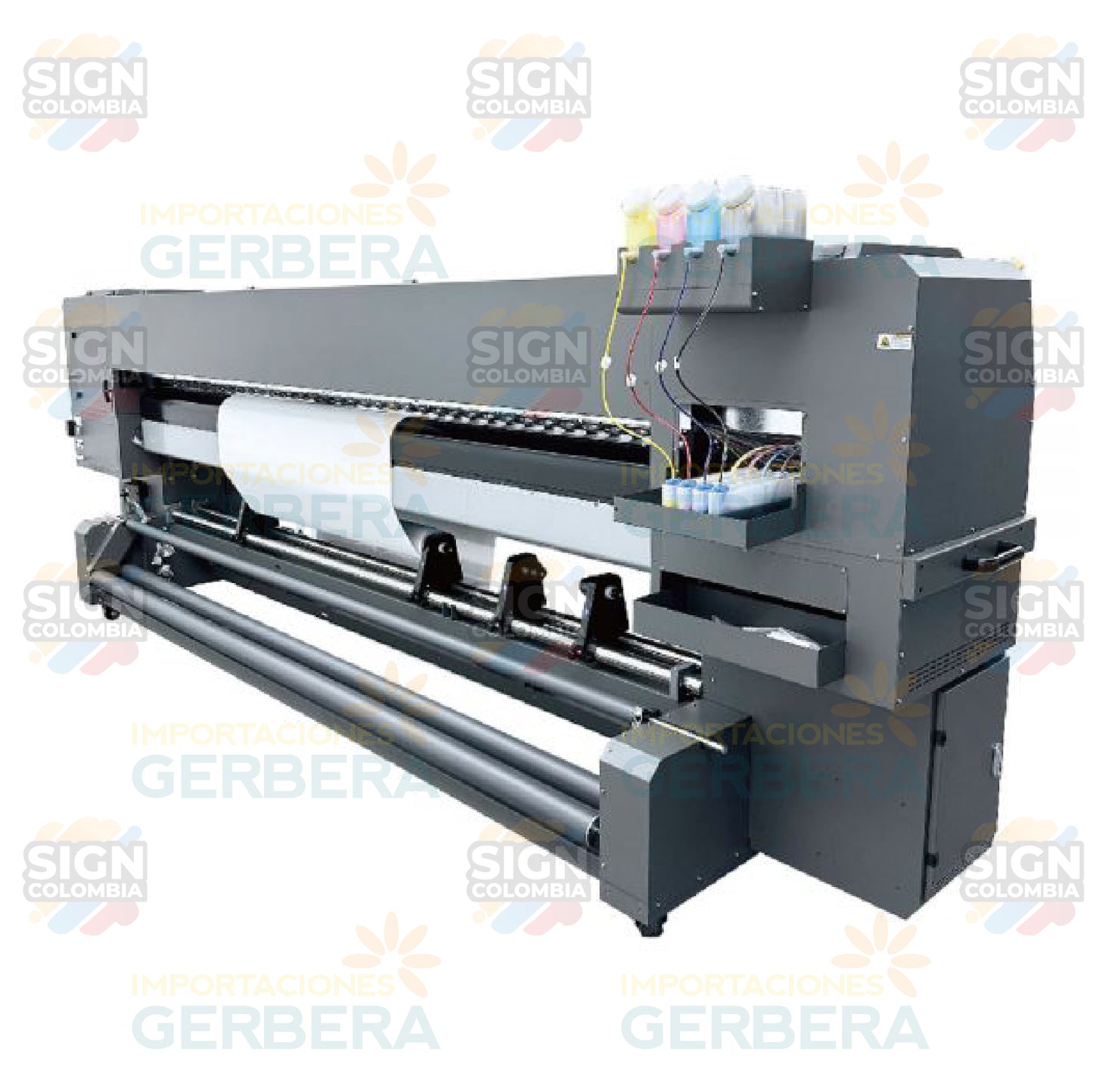 Impresora inyección UV rollo a rollo de 3,2 m con 4 cabezales Epson