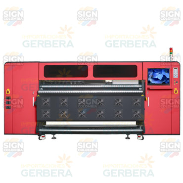 Impresora de sublimación industrial de 1,9m para tejidos de fibra con 24 cabezales Epson I3200A1 - SIGN COLOMBIA Plotter de corte