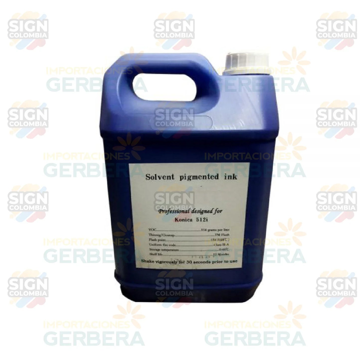 Tinta solvente Konica para 30PL-80PL (5L) - SIGN COLOMBIA Plotter de corte