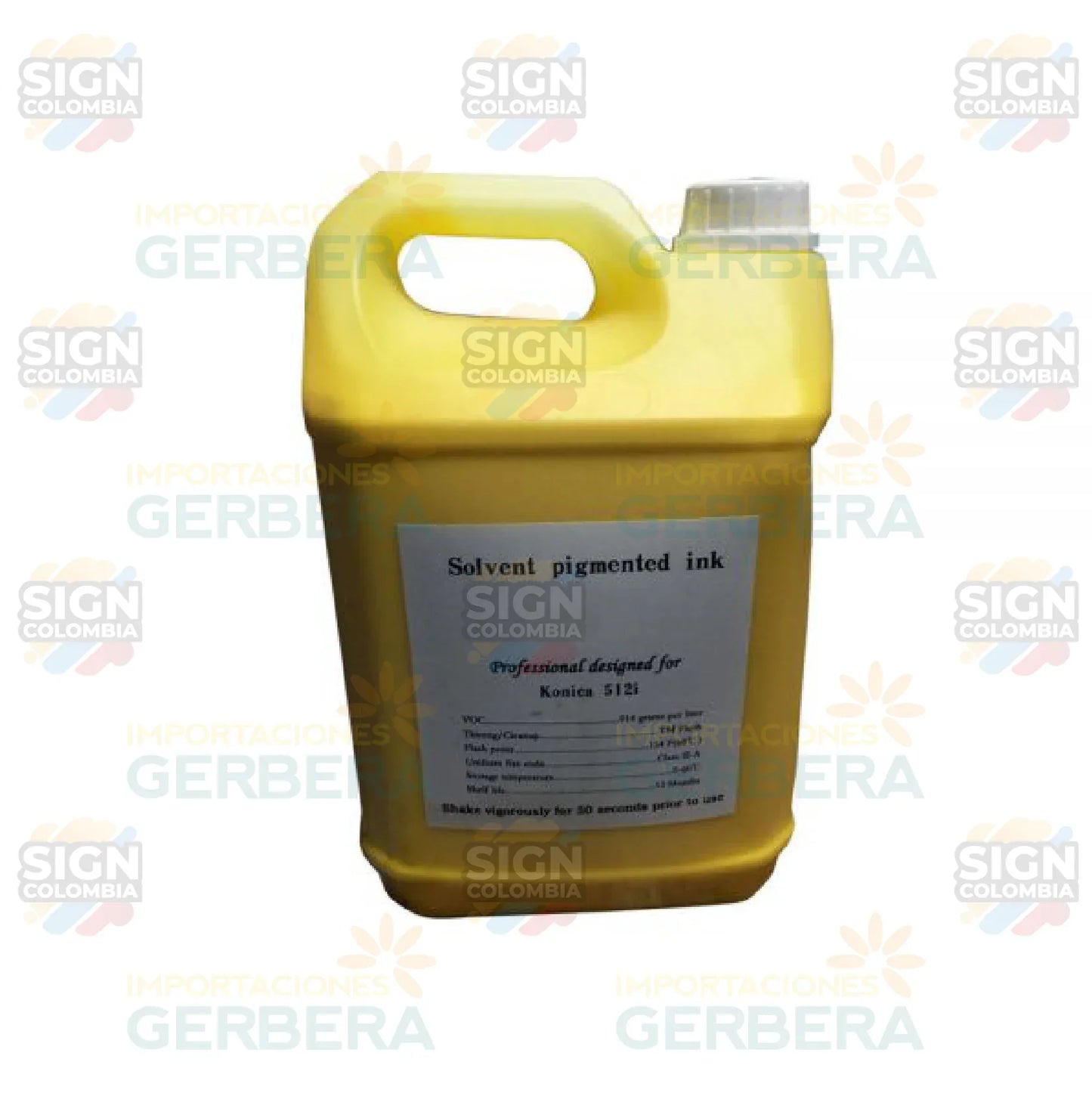 Tinta solvente Konica para 30PL-80PL (5L) - SIGN COLOMBIA Plotter de corte