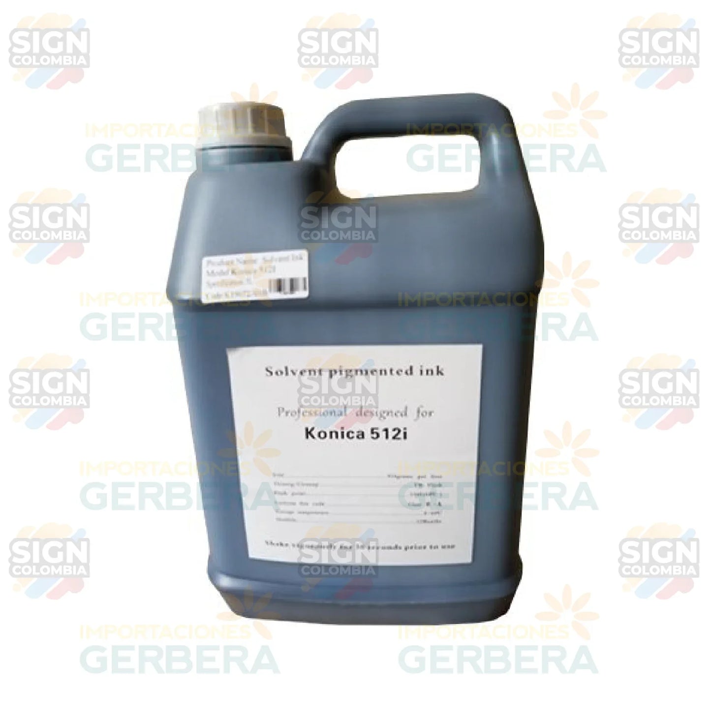 Tinta solvente Konica para 30PL-80PL (5L) - SIGN COLOMBIA Plotter de corte