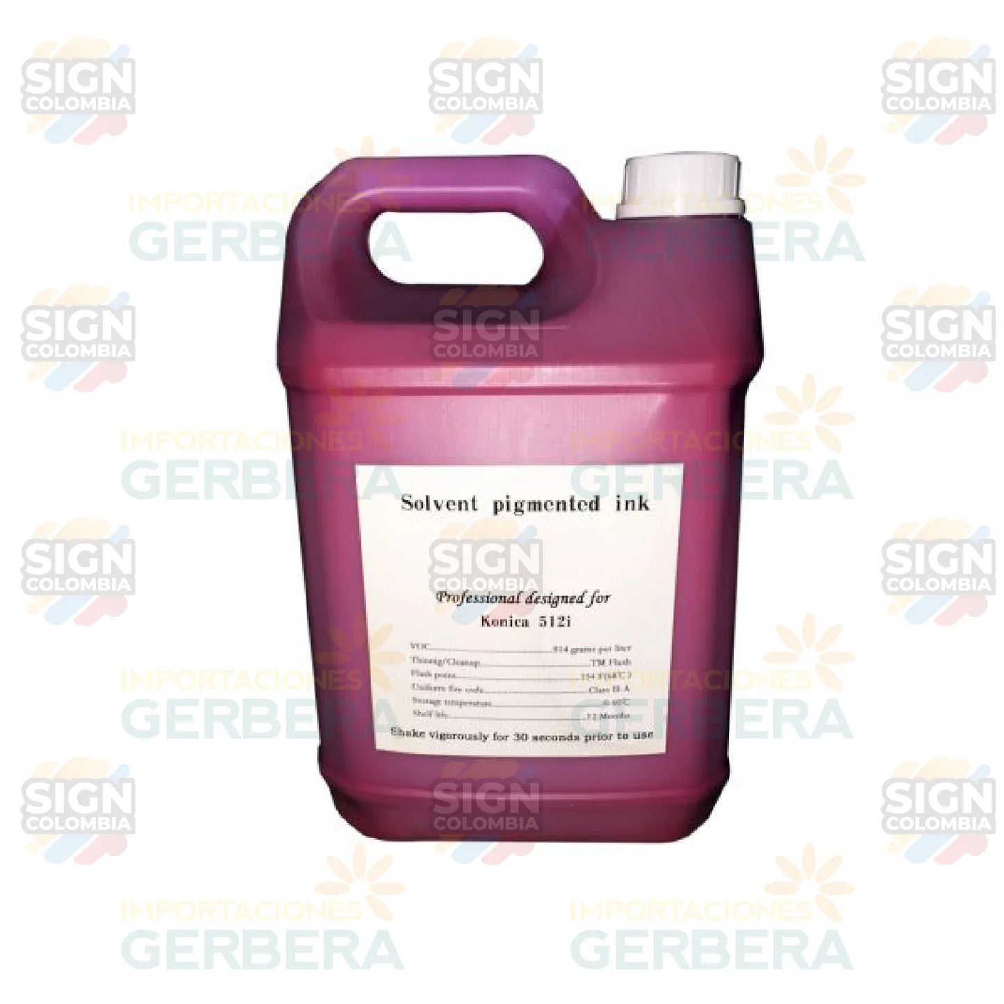 Tinta solvente Konica para 30PL-80PL (5L) - SIGN COLOMBIA Plotter de corte