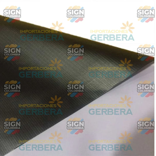 Lona Banner Mate Reverso Negro 13oz 380g - SIGN COLOMBIA Plotter de corte