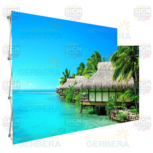 Muro Publicitario Expandible - SIGN COLOMBIA Plotter de corte