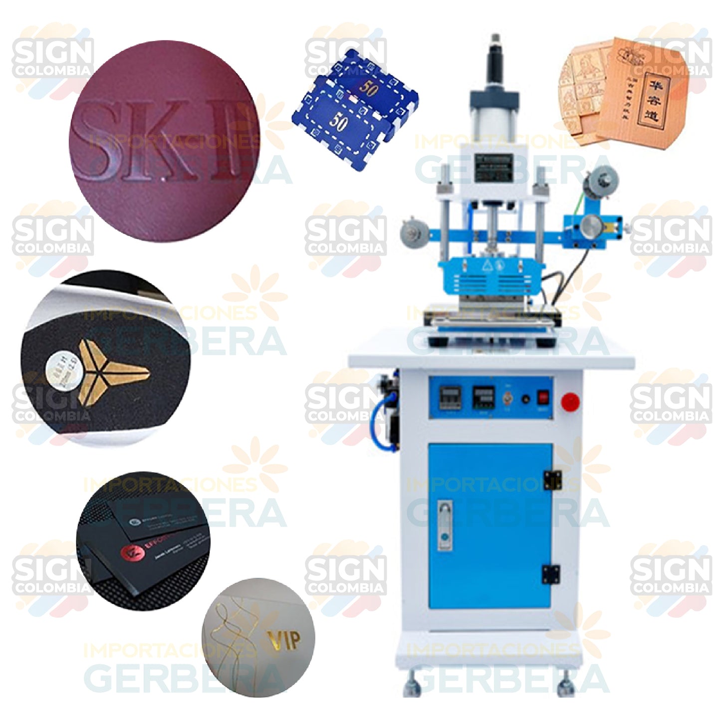 Maquina Termofijadora semiautomática neumática de 150 x 230mm