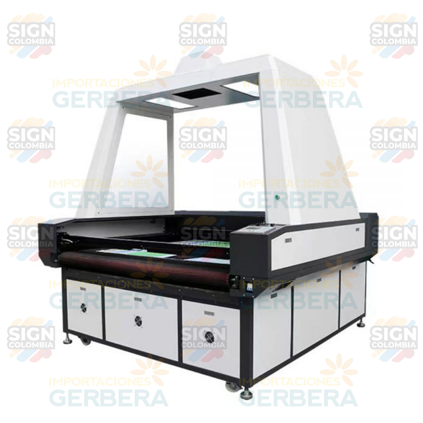 Máquina cortadora láser de tela con cámara CCD de 1 cabezal - SIGN COLOMBIA Plotter de corte
