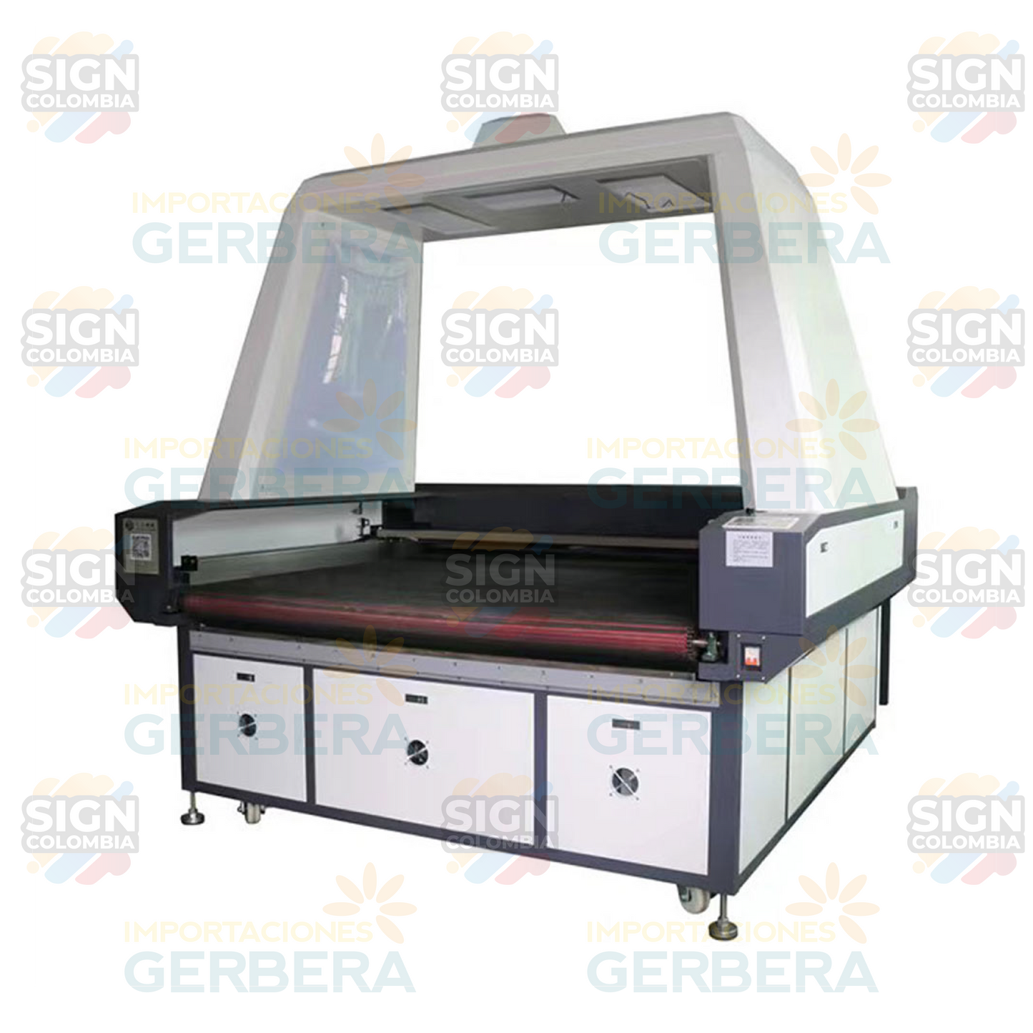Máquina cortadora láser de tela con cámara CCD de 1 cabezal - SIGN COLOMBIA Plotter de corte