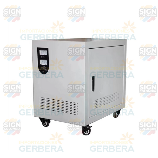 Transformador / Regulador automático de 60/80KW de 220VAC a 380VAC 5G - SIGN COLOMBIA Plotter de corte