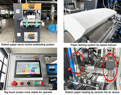 Máquina automática para fabricar vasos de papel GD-180