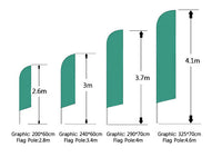 Banner de Bandera Con Base de Cruz 3.4m - SIGN COLOMBIA Plotter de corte