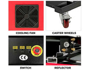 Máquina cortadora y grabadora láser CO2 100w 90x60 - SIGN COLOMBIA Plotter de corte
