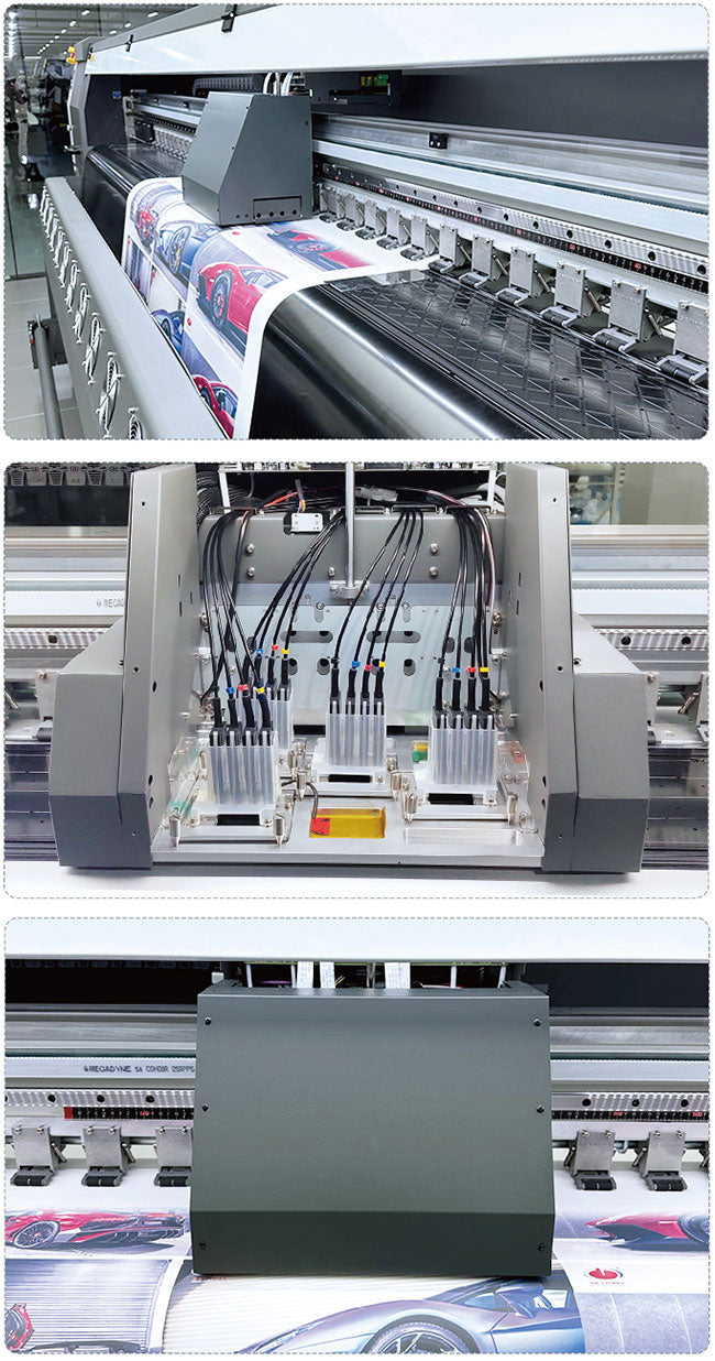 Impresora de inyección de tinta ecosolvente GT3204 de 3,2 m con 4 cabezales de impresión Epson I3200