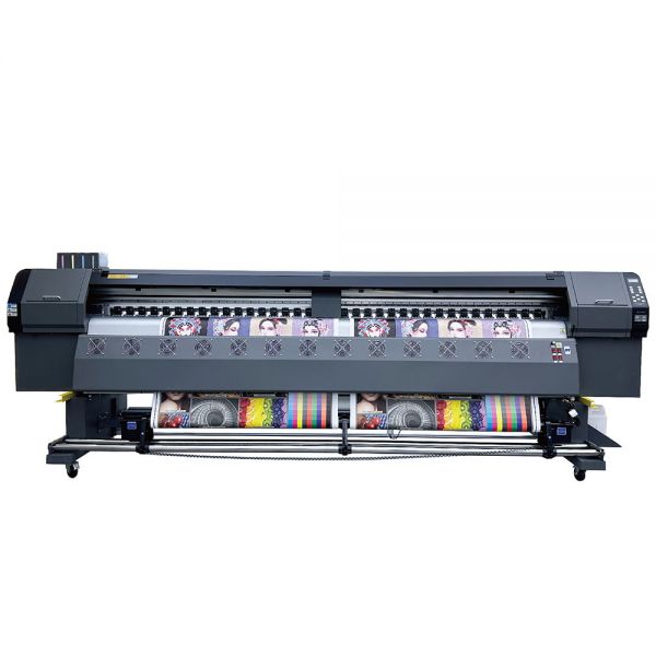 Impresora de inyección de tinta UV GT302 de rollo a rollo de 3,2 m con 2 cabezales de impresión Epson