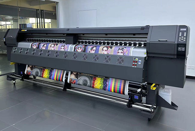 Impresora de inyección de tinta UV GT302 de rollo a rollo de 3,2 m con 2 cabezales de impresión Epson